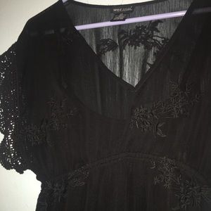 BOHO STYLE BLACK DRESS